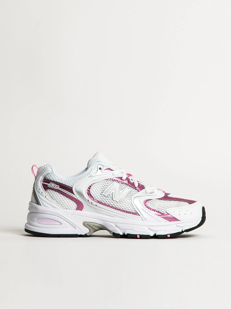 WOMENS NEW BALANCE THE 530 SNEAKER - WHITE/PINK