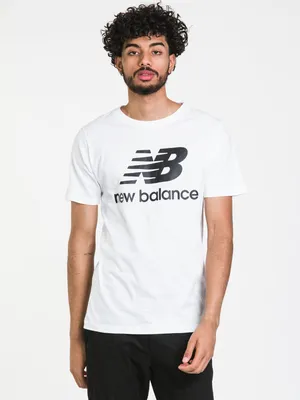 NEW BALANCE ESSENTIALS STACKED LOGO T-SHIRT - CLEARANCE