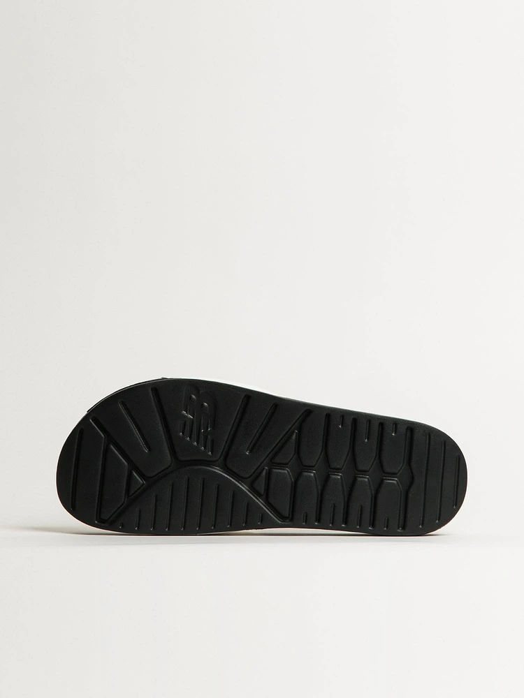 MENS NEW BALANCE THE 200 SLIDE - BLACK/SEA SALT