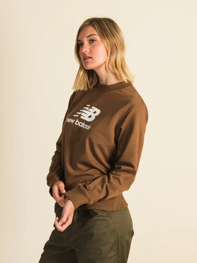 NEW BALANCE ESSENTIALS STACKED LOGO CREW