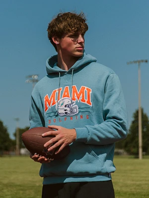 SWEAT À CAPUCHE RUSSELL MIAMI DOLPHINS CH