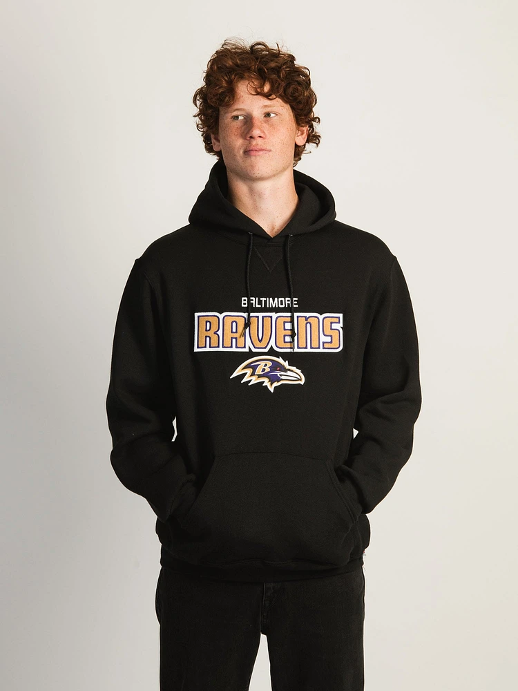 NFL BALTIMORE RAVENS LOGO PULLOVER HOODIE