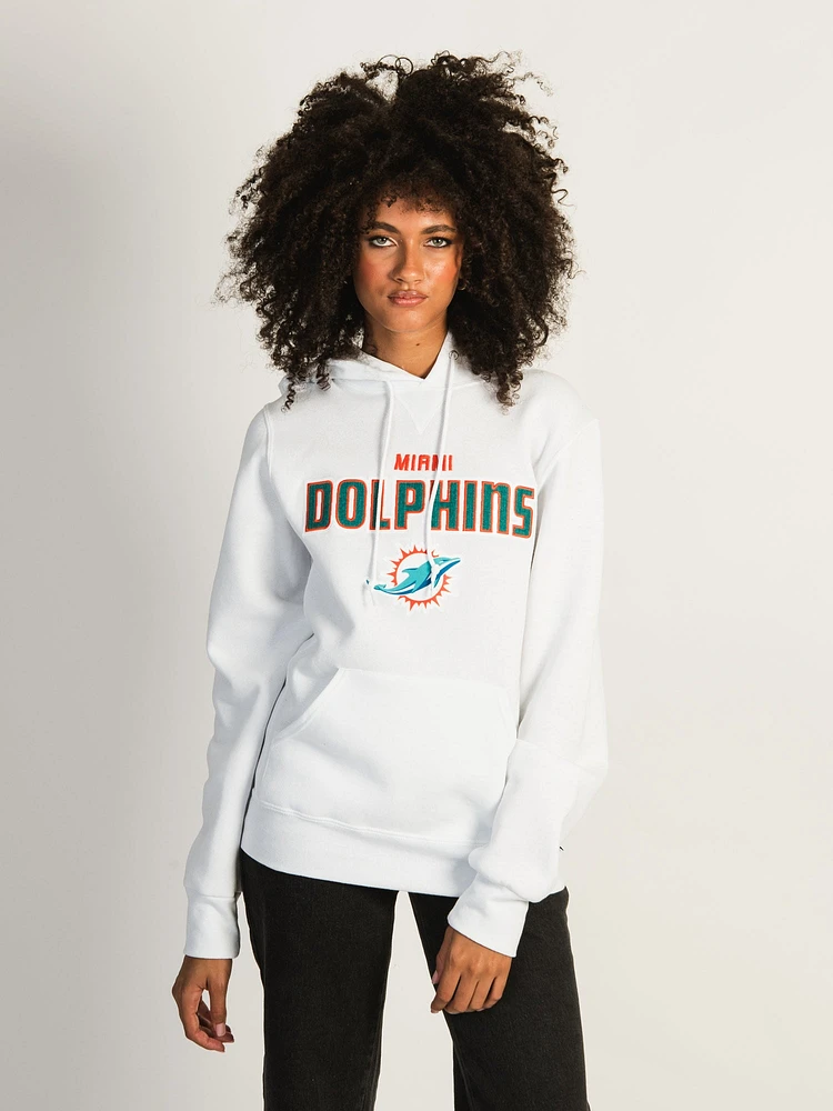 RUSSELL NFL MIAMI DOLPHINS LOGO PULLOVER HOODIE