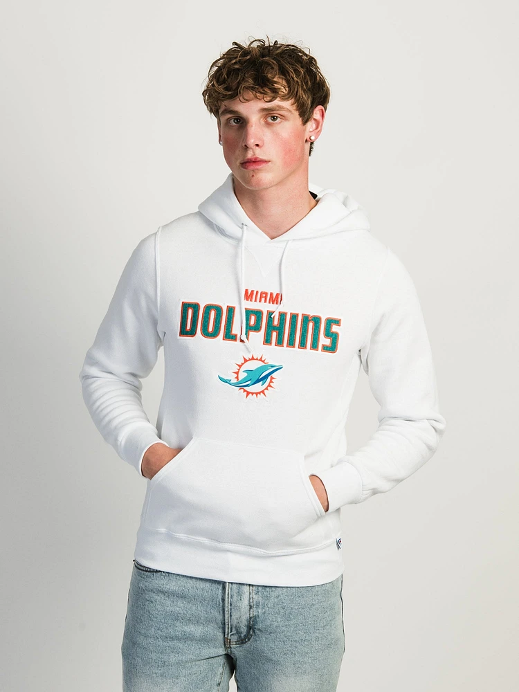 RUSSELL NFL MIAMI DOLPHINS LOGO PULLOVER HOODIE