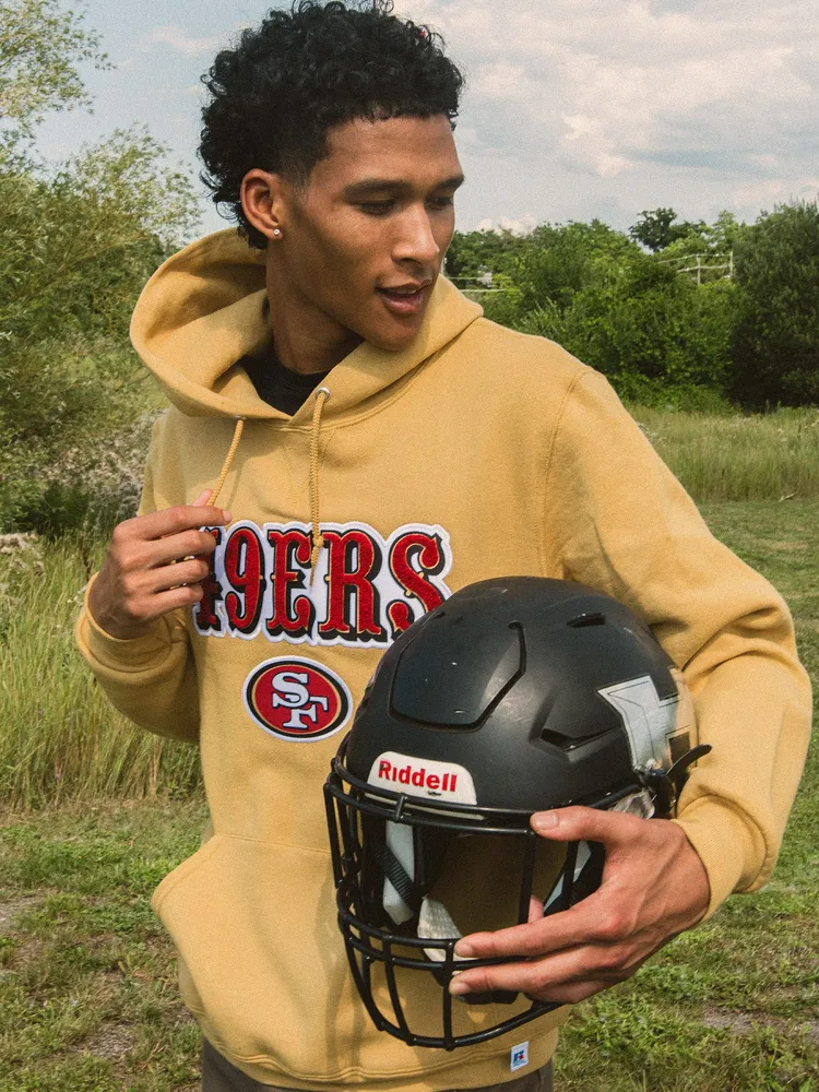 Men's New Era Scarlet San Francisco 49ers Big & Tall NFL Pullover