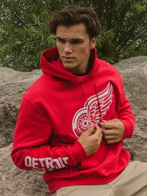 NHL DETROIT RED WINGS CENTER ICE PULL OVER HOODIE