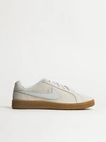 WOMENS NIKE COURT ROYALE SUEDE SNEAKERS - PLATINUM