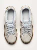 WOMENS NIKE COURT ROYALE SUEDE SNEAKERS - PLATINUM