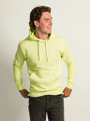 NIKE SPORTSWEAR CLUB PULL OVER HOODIE- LEMON TWIST