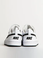 KIDS NIKE COURT BOROUGH LOW RECRAFT SHOES - WHITE/BLACK