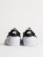 MENS NIKE COURT SHOT SNEAKER - WHITE/BLACK