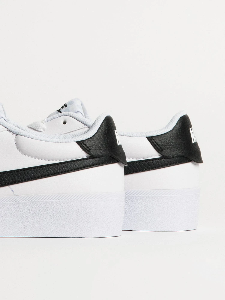 MENS NIKE COURT SHOT SNEAKER - WHITE/BLACK