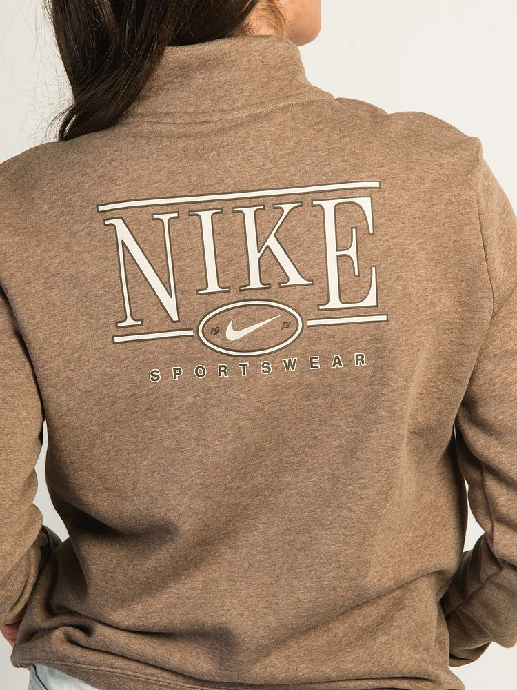 NIKE SPORTSWEAR CLUB FLEECE MOCKNECK QUARTER ZIP