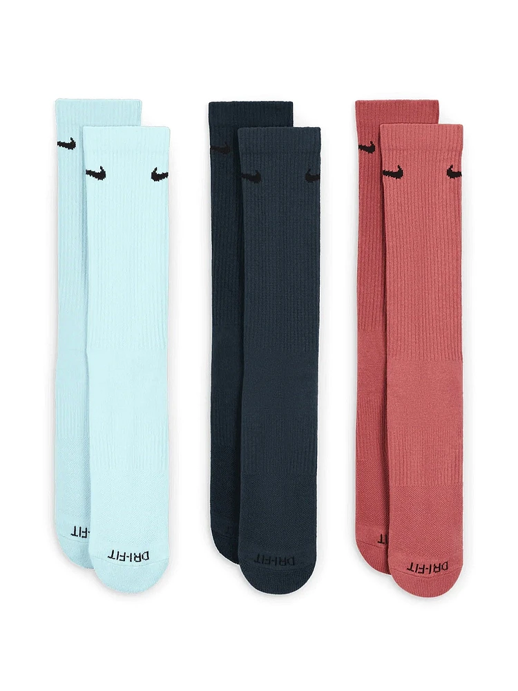 LOT DE 6 CHAUSSETTES REMBOURRÉES NIKE EVERYDAY DRI-FIT