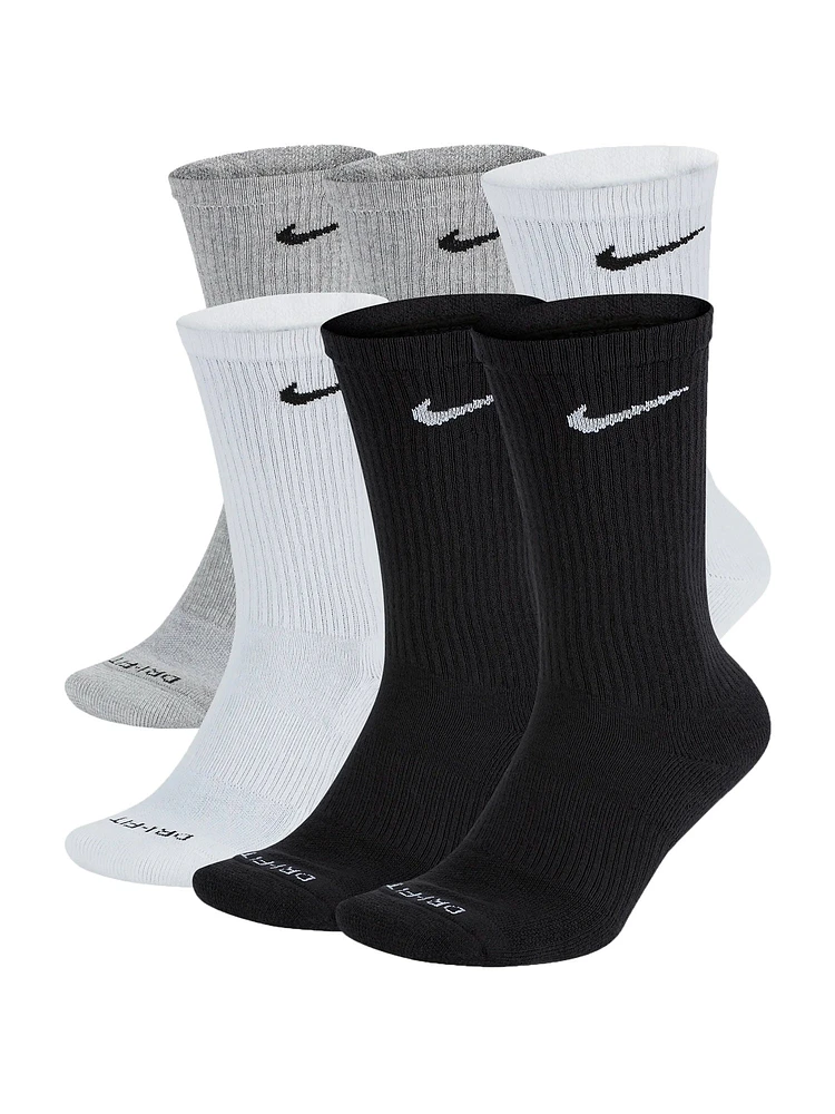 NIKE EVERYDAY 6PK CREW - MULTI