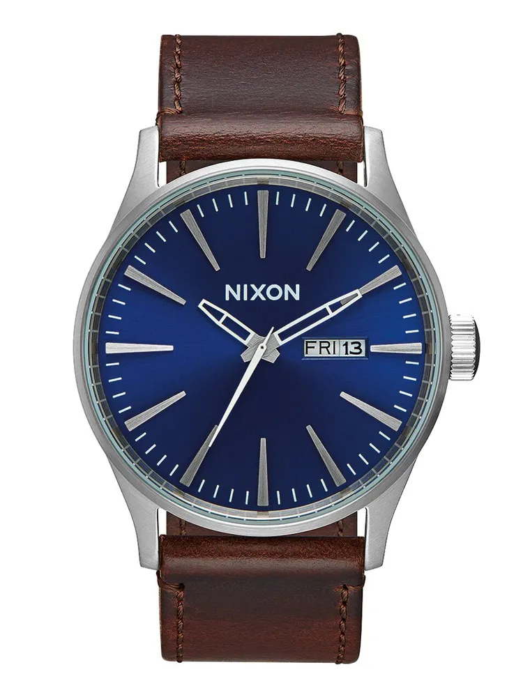 NIXON SENTRY LEATHER WATCH