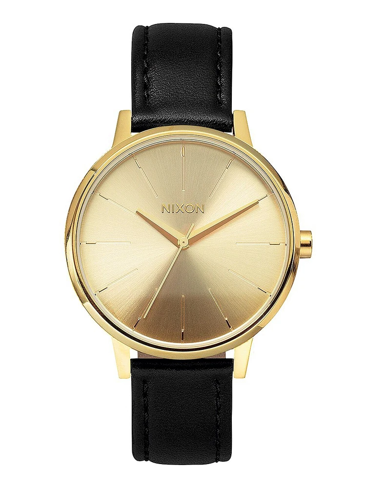 WOMENS KENSINGTON LEATHER - GOLD WATCH - CLEARANCE