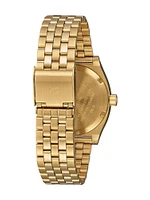 NIXON MEDIUM TIME TELLER - ALL GOLD WATCH - CLEARANCE