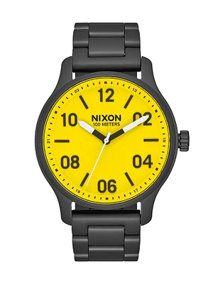 NIXON PATROL - ALL BLACK/YELLOW - CLEARANCE