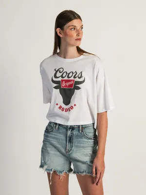 NTD APPAREL COORS RODEO BOXY CROP T-SHIRT