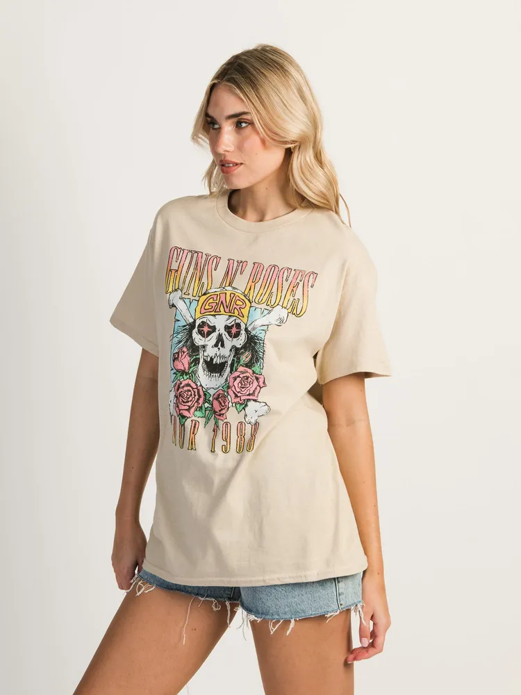 NTD APPAREL GUNS N ROSES SKULL 1989 TEE