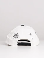 OBEY OPEN MIND SNAPBACK HAT - WHITE - CLEARANCE