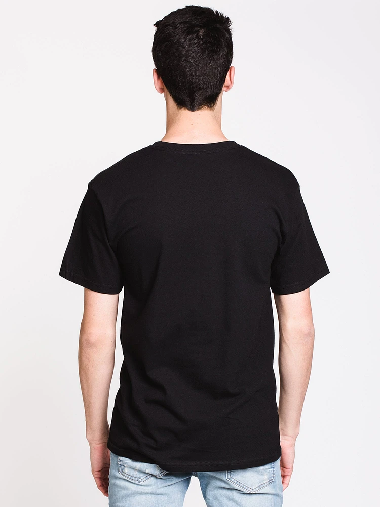 MENS CREEPER CIRCLE 2 SHORT SLEEVE T-SHIRT - BLK CLEARANCE