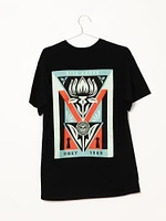 OBEY RISE ABOVE FLOWER T-SHIRT - CLEARANCE