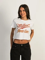 ODD PEOPLE MILLER HIGH LIFE CROP T-SHIRT