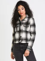 ONLY LOU SHORT CHECK SHACKET - CLEARANCE