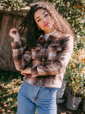 WOMENS LOU SHORT CHECK SHACKET