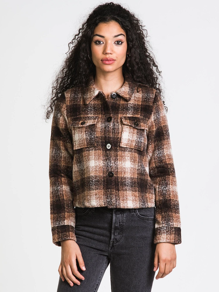 WOMENS LOU SHORT CHECK SHACKET