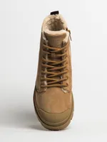 WOMENS PALLADIUM PALLABASE WOOL-LINED NUBUCK ZIP