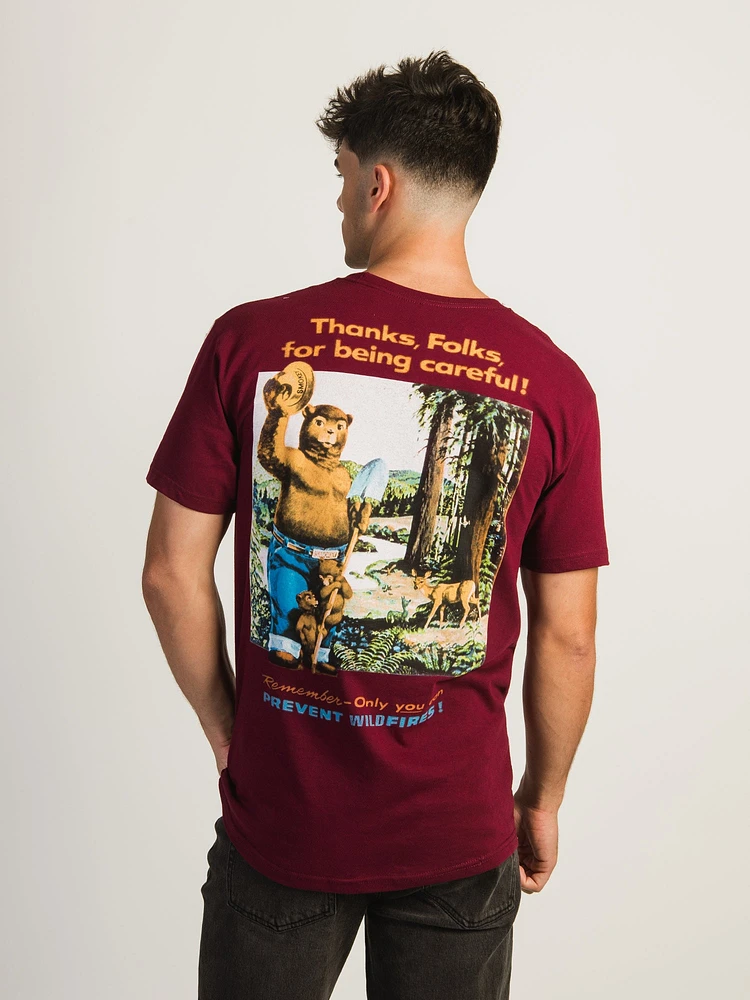 T-SHIRT SMOKEY THE BEAR SOUS LICENCE