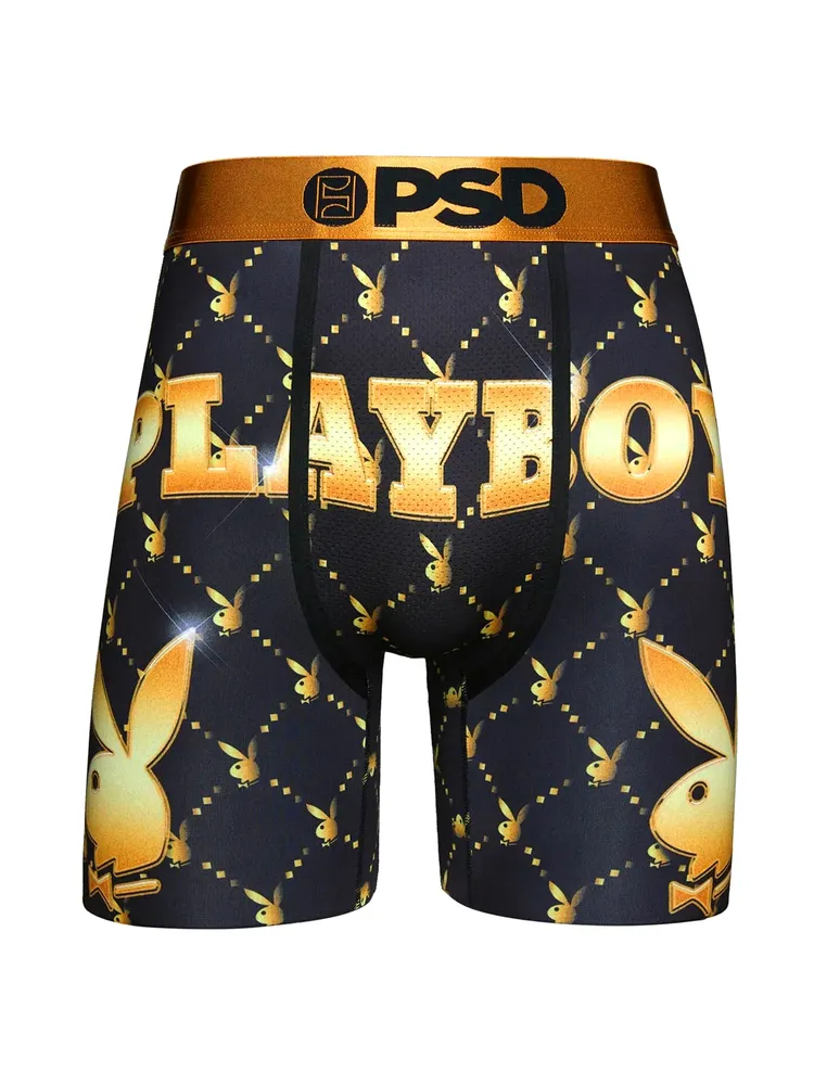 PSD UNDERWEAR PLAYBOY MONOGRAM LUX BOXER - CLEARANCE