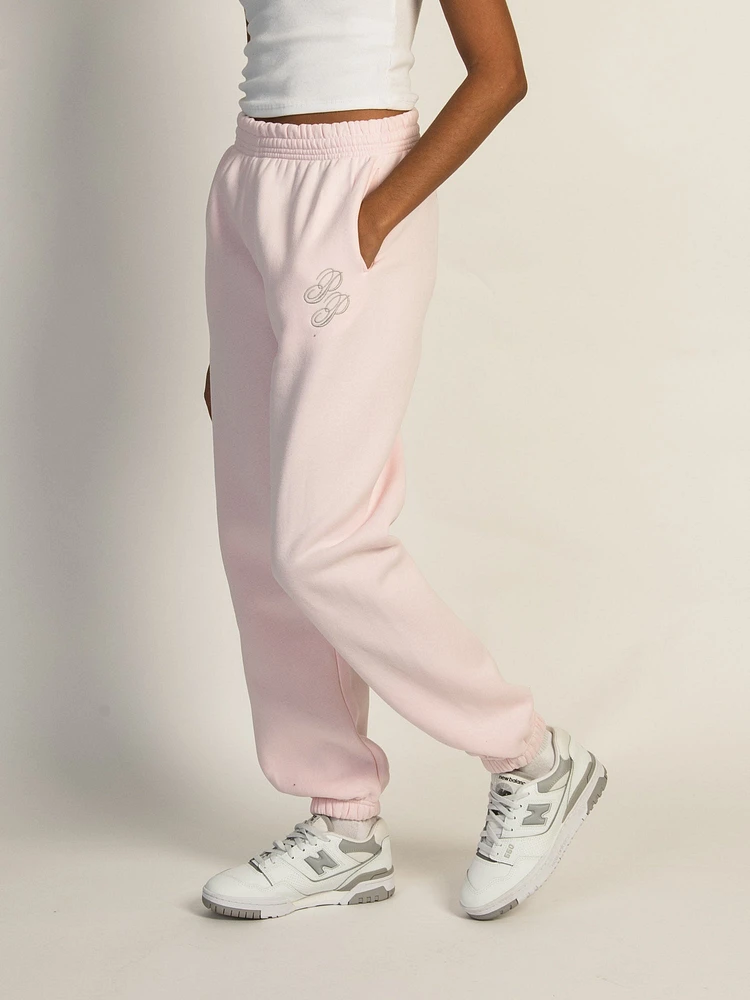 PRINCESS POLLY SCRIPT TRACK PANTS