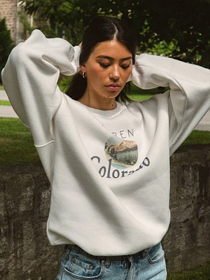 PRINCESS POLLY COLORADO OVERSIZED CREWNECK SWEATSHIRT