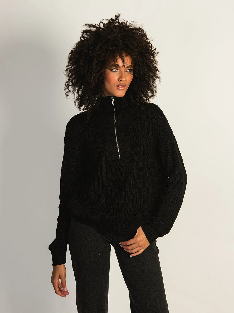 PRINCESS POLLY FERRY ZIP FRONT SWEATER