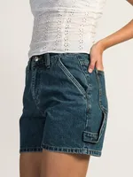 PRINCESS POLLY LOU CARPENTER DENIM SHORTS