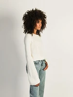 PRINCESS POLLY COASTLINE CROPPED SWEATER