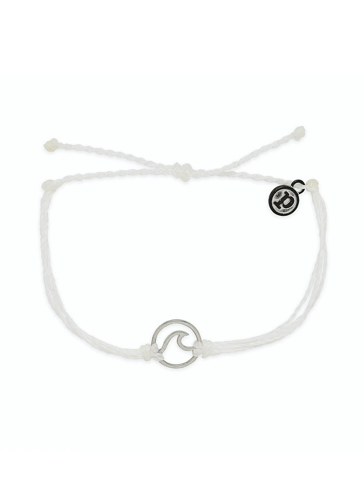 PURA VIDA SILVER WAVE BRACELET - CLEARANCE