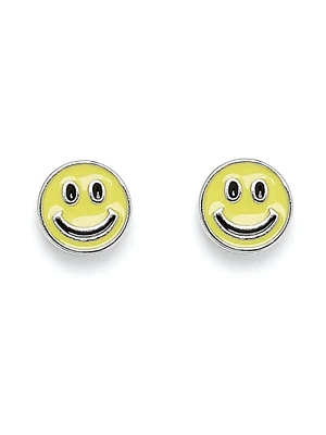 PURA VIDA HAPPY FACE STUD EARRINGS - CLEARANCE