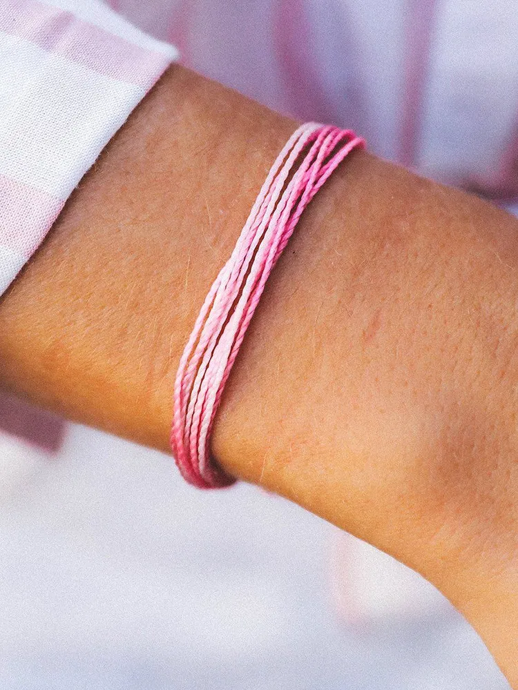 PURA VIDA CHARITY BRACELET - BREAST CANCER