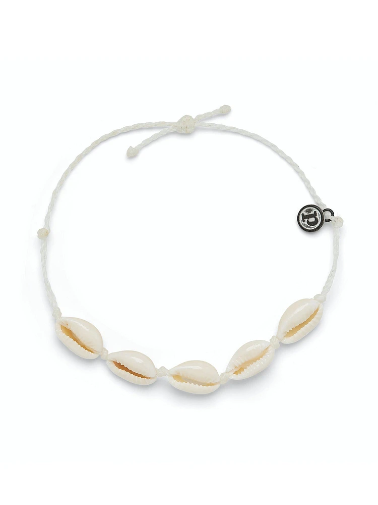 PURA VIDA KNOTTED COWRIES ANKLET