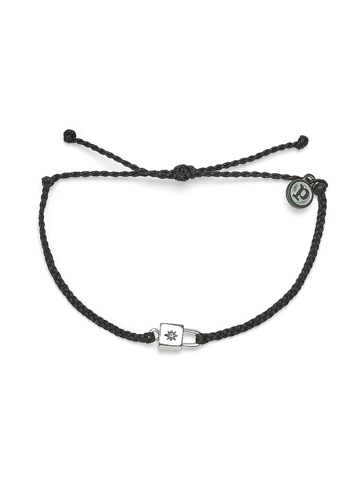 PURA VIDA LOCK CHARM BRACELET - CLEARANCE