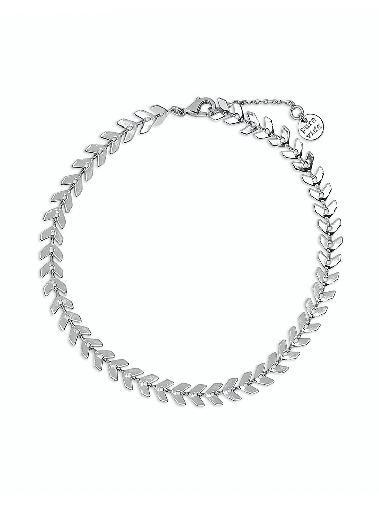 PURA VIDA CHEVRON CHAIN ANKLET - CLEARANCE