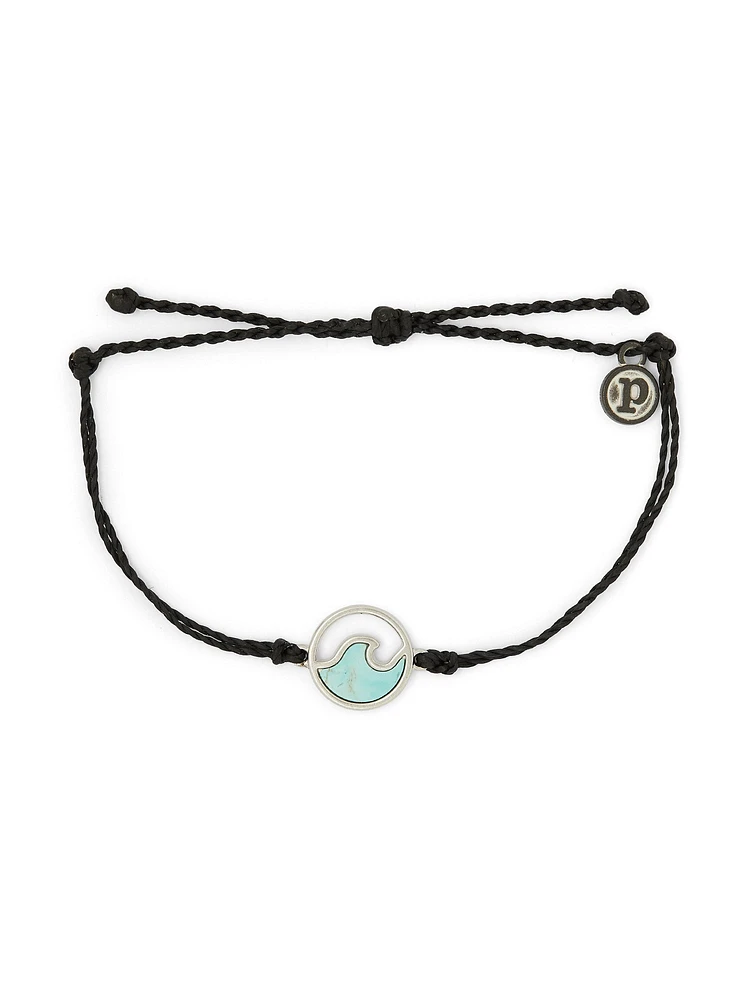 PURA VIDA STONE WAVE BRACELET - BLACK - CLEARANCE