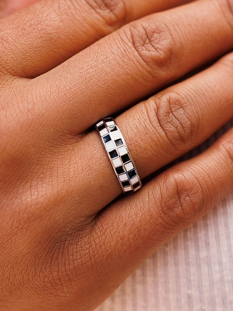 PURA VIDA BAGUE CHECKERBOARD