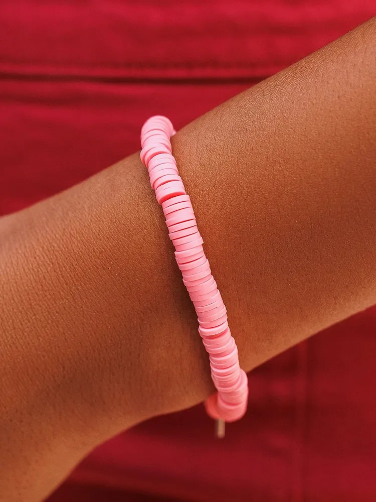 PURA VIDA PASTEL DISC STRETCH BRACELET