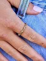 PURA VIDA BAGUE EXTENSIBLE AVEC PERLES À FACETTES